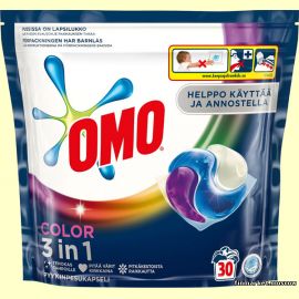 Капсулы для стирки Omo Color 3 in 1 30 шт.