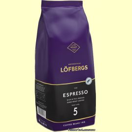 Кофе в зернах Löfbergs Espresso 1 кг.