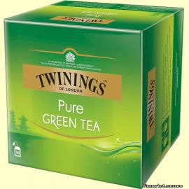 Чай зелёный Twinings pure green tea 50 пакетиков