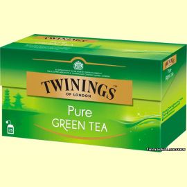 Чай зелёный Twinings pure green tea 25 пакетиков