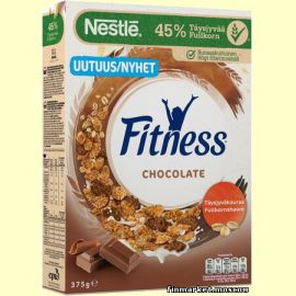 Хлопья цельнозерновые Nestlé Fitness Chocolate 375 гр.