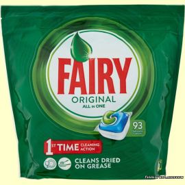 Таблетки для посудомоечной машины Fairy Original All in One 93 табл.