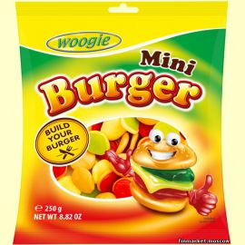 Конфеты жевательные Woogie Mini Burger 250 гр.