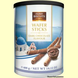 Вафельные трубочки Feiny Biscuits Wafer Sticks dark chocolate 400 гр.