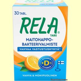 Rela Tabs + D3 молочнокислые бактерии с витамином Д3 30 шт.