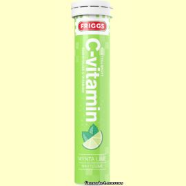 Friggs C-vitamiinipore Minttu-Lime Шипучие таблетки Витамин С 1000 мг. 20 табл.