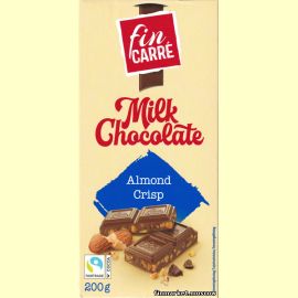 Шоколад молочный fin CARRE Almond Crisp 200 гр.