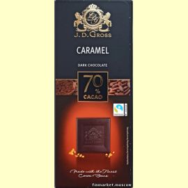 Шоколад тёмный J.D. Gross Caramel 70% Cacao 125 гр.