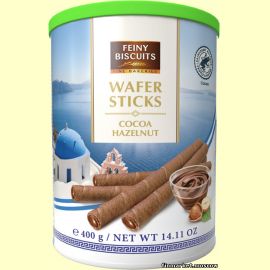 Вафельные трубочки Feiny Biscuits Wafer Sticks cocoa hazelnut 400 гр.