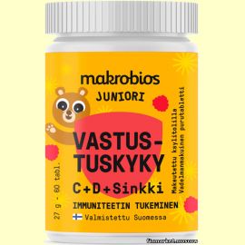 Makrobios Juniori Vastustuskyky Мультивитамины для детей 60 табл.