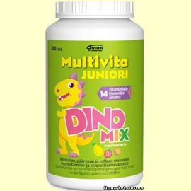 Multivita Juniori Dino Mix 200 табл.