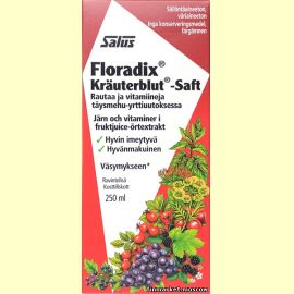 Salus Floradix®, Liquid iron and vitamin formula 250 мл.