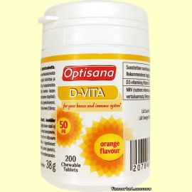 Optisana D-VITA Витамин D3 50 мкг. 200 табл.