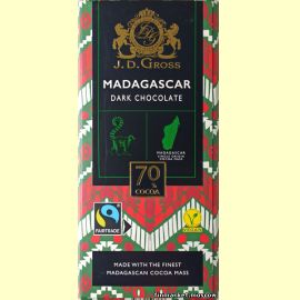 Шоколад тёмный J.D. Gross Madagaskar 70% cocoa 100 гр.