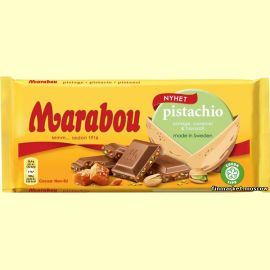 Шоколад молочный Marabou Pistachio caramel & sea salt 185 гр.