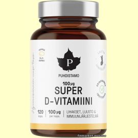 Puhdistamo Super D-vitamiini 120 капс.