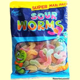 Конфеты Sweet Corner Sour Worms 400 гр.