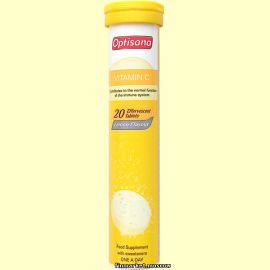Optisana Vitamin C Lemon Flavour шипучие таблетки 20 шт.