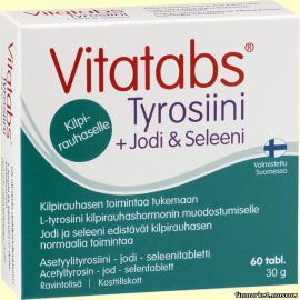 Vitatabs® Tyrosiini + Jodi & Seleeni 60 табл.