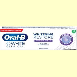 Зубная паста Oral-B 3D White Clinical Whitening Restore Diamond Clean 75 мл.