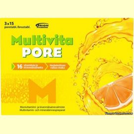 Multivita Pore. Витаминно-минеральный комплекс. Шипучие таблетки. 45 табл.