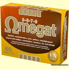 Omegat 3-6-7-9 Рыбий жир 60 капсул
