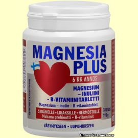 Magnesia Plus магний, инулин и витамин В в таблетках 180 табл.