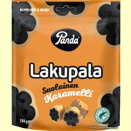 Конфеты лакричные Panda Lakupala suolainen karamelli 180 гр.