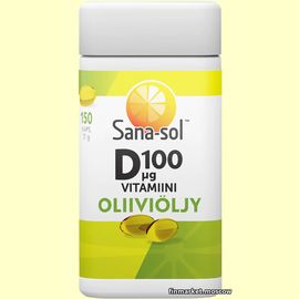 Sana-sol Витамин D 100 мкг. в капсулах в оливковом масле 150 шт.