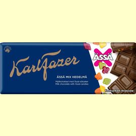 Шоколад молочный Karl Fazer Ässä Mix Hedelmä 200 гр.