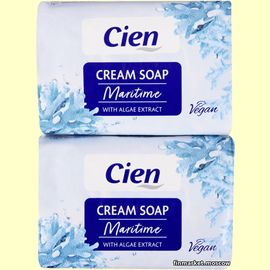Мыло Cien Cream Soap Maritime – With Algae Extract 2 шт. (2х150гр.)