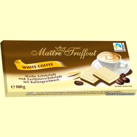 Шоколад белый кофейный Maître Truffout 100 гр.