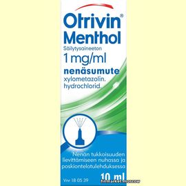 Спрей в нос OTRIVIN MENTHOL 1 MG/ML 10 мл.
