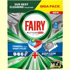 Таблетки для посудомоечной машины Fairy Platinum plus All in One Deep Clean 71 шт.