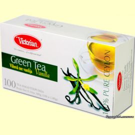 Чай зеленый с Ванилью Victorian Green Tea Vanilla 100 пакетиков
