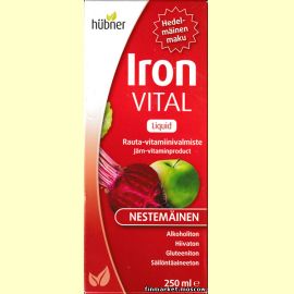 HUBNER Iron VITAL F. Железо + витамины. 250 мл.